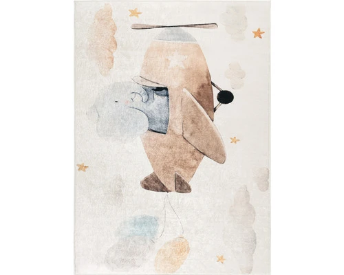 Kinderkleed Olifant In Vliegtuig 140x200 Cm 2 Kinderkleed Olifant In Vliegtuig 140x200 Cm - Afbeelding 2