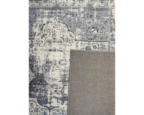 SOLEVITO Vloerkleed Vintage Nela Blauw 160x230 Cm 3 SOLEVITO Vloerkleed Vintage Nela Blauw 160x230 Cm - Afbeelding 3