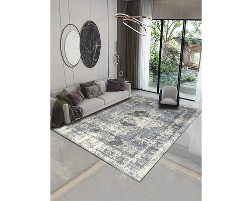 SOLEVITO Vloerkleed Vintage Nela Blauw 160x230 Cm 4 SOLEVITO Vloerkleed Vintage Nela Blauw 160x230 Cm - Afbeelding 4