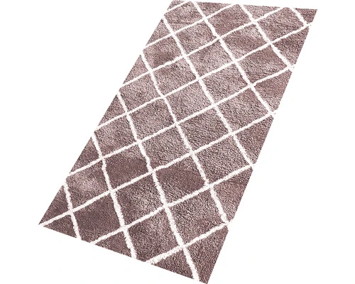 SOLEVITO Vloerkleed Stream Ruiten Roze 80x150 Cm 2 SOLEVITO Vloerkleed Stream Ruiten Roze 80x150 Cm - Afbeelding 2