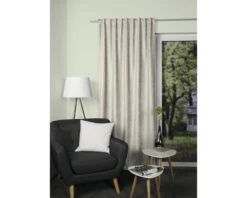 HOME FASHION Isolerend Gordijn Met Plooiband Jeanny Crème 134x245 Cm