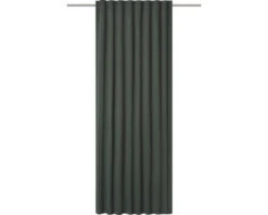 ELBERSDRUCKE Gordijn Met Verborgen Lussen Midnight Groen 140x255 Cm