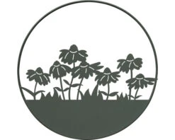 LAFIORA Ring Bloemen Metaal Groen Ø 40 Cm