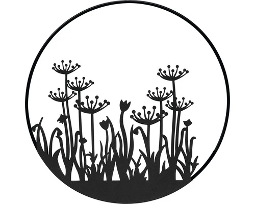 LAFIORA Ring Boterbloem Metaal Zwart Ø 40 Cm 1 LAFIORA Ring Boterbloem Metaal Zwart Ø 40 Cm