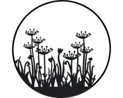 LAFIORA Ring Boterbloem Metaal Zwart Ø 30 Cm