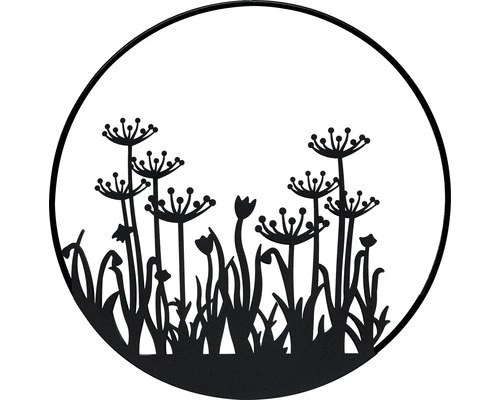 LAFIORA Ring Boterbloem Metaal Zwart Ø 30 Cm 1 LAFIORA Ring Boterbloem Metaal Zwart Ø 30 Cm