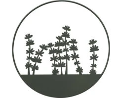 LAFIORA Ring Bloemen Metaal Groen Ø 30 Cm