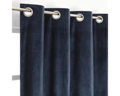 Verduisterend Gordijn Met Ringen Donkerblauw 140x245 Cm