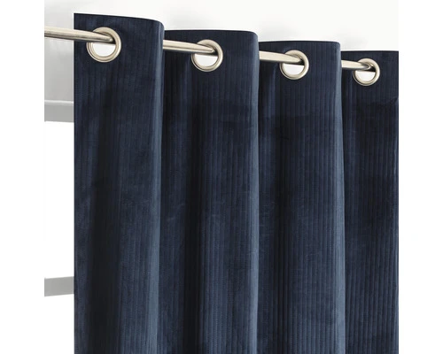 Verduisterend Gordijn Met Ringen Donkerblauw 140x245 Cm 1 Verduisterend Gordijn Met Ringen Donkerblauw 140x245 Cm