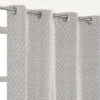 Verduisterend Gordijn Met Ringen Ruit Zwart/wit 140x245 Cm