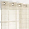 Transparant Gordijn Met Ringen Beige 140x245 Cm