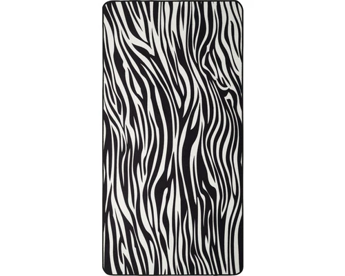 Vloerkleed Laagpolig Zebraprint 67x170 Cm 1 Vloerkleed Laagpolig Zebraprint 67x170 Cm