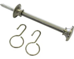 GARDINIA Gordijnhouder Edelstaal 10 Cm