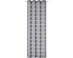 ELBERSDRUCKE Gordijn Met Ringen Jonte Grijs 255x140 Cm