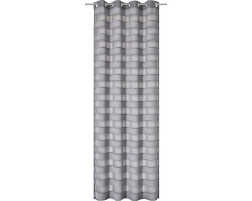 ELBERSDRUCKE Gordijn Met Ringen Jonte Grijs 255x140 Cm 1 ELBERSDRUCKE Gordijn Met Ringen Jonte Grijs 255x140 Cm