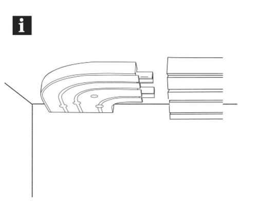 GARDINIA Ronde Bocht 90° Voor Driesporige Gordijnrail 2 Stuks 4 GARDINIA Ronde Bocht 90° Voor Driesporige Gordijnrail 2 Stuks - Afbeelding 4