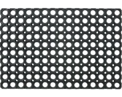 Deurmat Rubber Noppen Zwart 40x60 Cm