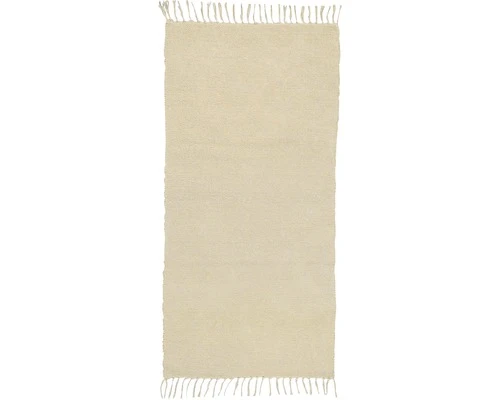 Vloerkleed Chenille Crème 60x120 Cm 1 Vloerkleed Chenille Crème 60x120 Cm