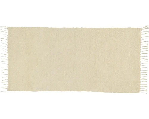 Vloerkleed Chenille Crème 60x120 Cm 2 Vloerkleed Chenille Crème 60x120 Cm - Afbeelding 2