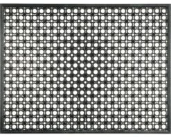 MD ENTREE Deurmat Rubber Lizzy Zwart 48x62 Cm