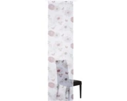 hornbach winkel 15 ELBERSDRUCKE Paneelgordijn Flower Rood 60x245 Cm