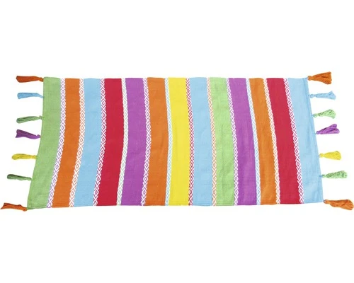 Vloerkleed Multi Strepen Meerkleurig 65x130 Cm 2 Vloerkleed Multi Strepen Meerkleurig 65x130 Cm - Afbeelding 2