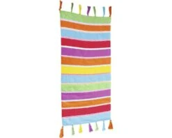 Vloerkleed Multi Strepen Meerkleurig 65x130 Cm