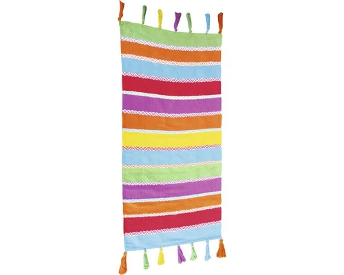 Vloerkleed Multi Strepen Meerkleurig 65x130 Cm 1 Vloerkleed Multi Strepen Meerkleurig 65x130 Cm