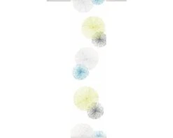 HOME FASHION Paneelgordijn Rawlins Wit/groen 60x245 Cm