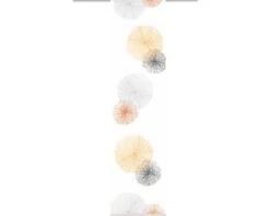 HOME FASHION Paneelgordijn Rawlins Wit/oranje 60x245 Cm