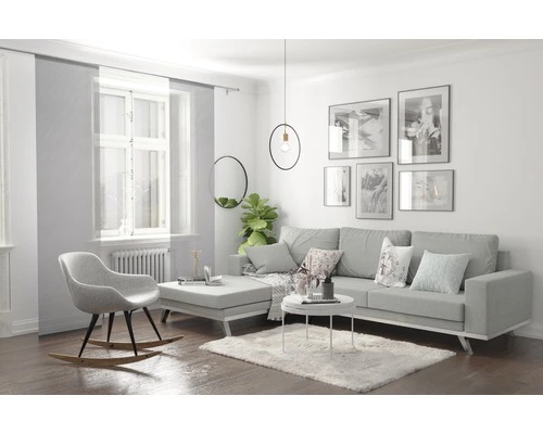 HOMING Paneelgordijn Manhattan Zilver 60x245 Cm 2 HOMING Paneelgordijn Manhattan Zilver 60x245 Cm - Afbeelding 2