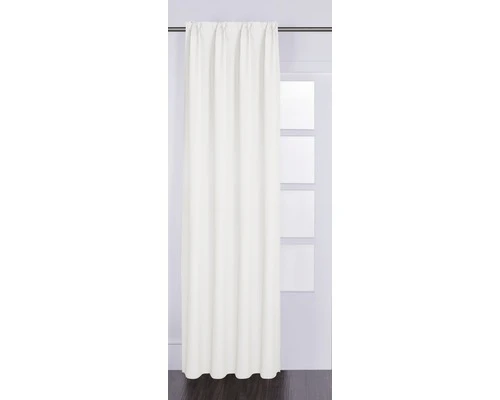 SOLEVITO Gordijn Met Plooiband Canvas Wit 140x280 Cm 1 SOLEVITO Gordijn Met Plooiband Canvas Wit 140x280 Cm