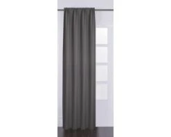 SOLEVITO Gordijn Met Plooiband Canvas Taupe 140x280 Cm