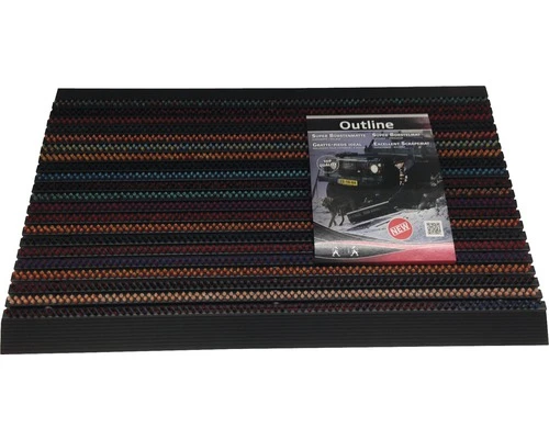 HAMAT Deurmat Borstels Outline Kameleon 50x80 Cm 2 HAMAT Deurmat Borstels Outline Kameleon 50x80 Cm - Afbeelding 2