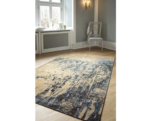 Vloerkleed Antique Beige/blauw 160x235 Cm 4 Vloerkleed Antique Beige/blauw 160x235 Cm - Afbeelding 4