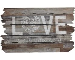 MD ENTREE Deurmat Rubber Ecomat Love Is All You Need 46x76 Cm