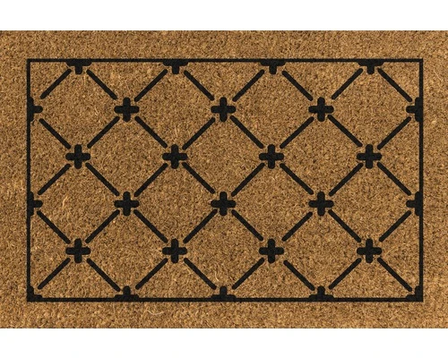 Kokosmat Princess Natuur/zwart 40x60 Cm 1 Kokosmat Princess Natuur/zwart 40x60 Cm