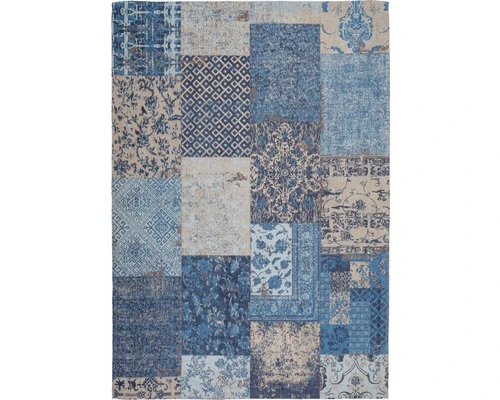 KAYOOM Vloerkleed Tricot Blauw 160x230 Cm 1 KAYOOM Vloerkleed Tricot Blauw 160x230 Cm
