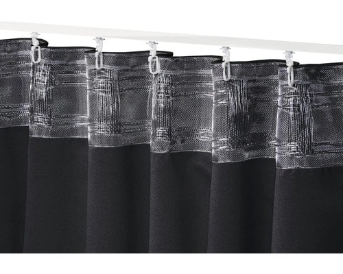 SOLEVITO Verduisterend Gordijn Met Plooiband Midnight Zwart 140x255 Cm 3 SOLEVITO Verduisterend Gordijn Met Plooiband Midnight Zwart 140x255 Cm - Afbeelding 3