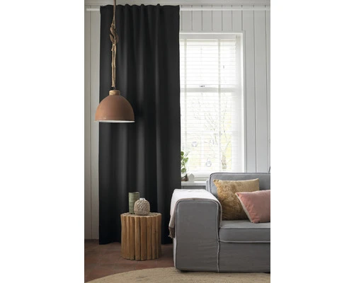 SOLEVITO Verduisterend Gordijn Met Plooiband Midnight Zwart 140x255 Cm 4 SOLEVITO Verduisterend Gordijn Met Plooiband Midnight Zwart 140x255 Cm - Afbeelding 4