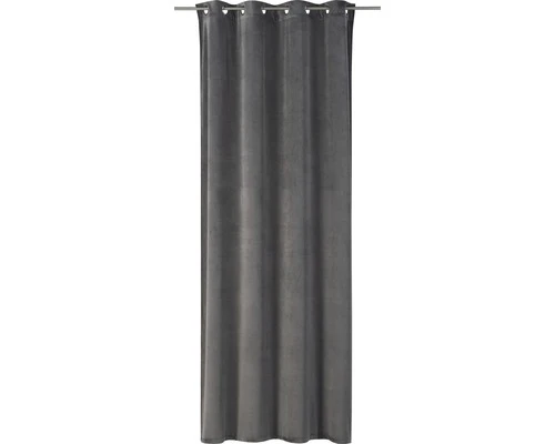 RASCH HOME Gordijn Met Ringen Odeon Grijs 140x255 Cm 1 RASCH HOME Gordijn Met Ringen Odeon Grijs 140x255 Cm
