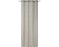 RASCH HOME Transparant Gordijn Met Ringen Safari Bruin 140x255 Cm