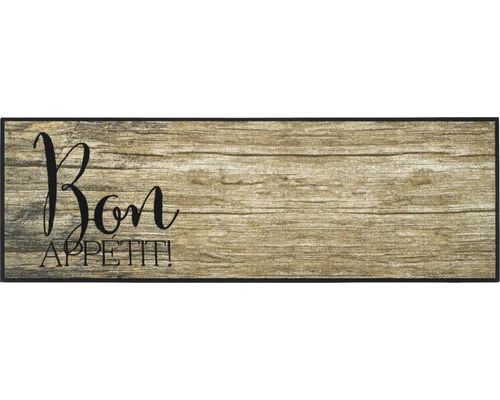 MD ENTREE Loper Cook&Wash Wood Bon Appetit 50x150 Cm 1 MD ENTREE Loper Cook&Wash Wood Bon Appetit 50x150 Cm