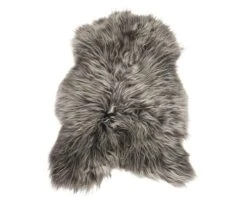 Schapenvacht Island Staalgrijs 90x60 Cm