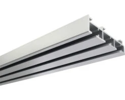 GARDINIA Atlanta Gordijnrails Voor Paneelgordijnen 3-sporen Aluminium 210 Cm