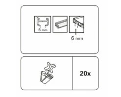 GARDINIA X-Geleider Klemmen Voor Aluminium Gordijnrails 20 Stuks 5 GARDINIA X-Geleider Klemmen Voor Aluminium Gordijnrails 20 Stuks -hornbach winkel DV 8 7838121 04 4c DE 20210819213216