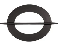 GARDINIA Decoring Gordijnen Ovaal Donkerbruin 18x15 Cm