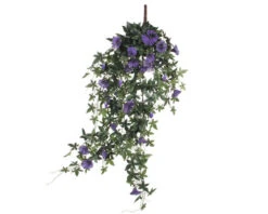 Kunstbloem Hang Petunia, Lengte 80 Cm, Violet