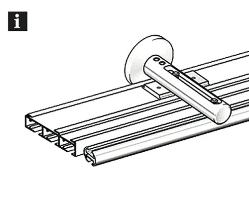 GARDINIA Atlanta Gordijnrails Voor Paneelgordijnen 3-sporen Aluminium 210 Cm 7 GARDINIA Atlanta Gordijnrails Voor Paneelgordijnen 3-sporen Aluminium 210 Cm - Afbeelding 7