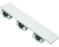 GARDINIA Atlanta Eindstuk Voor Schuifgordijnrails 3-loop Wit 2 Stuks